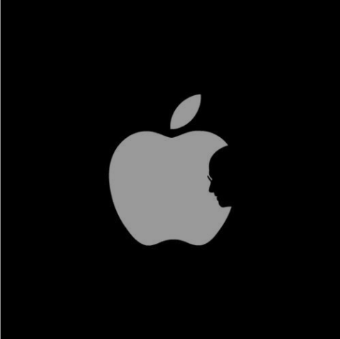 Steve Jobs apple logo